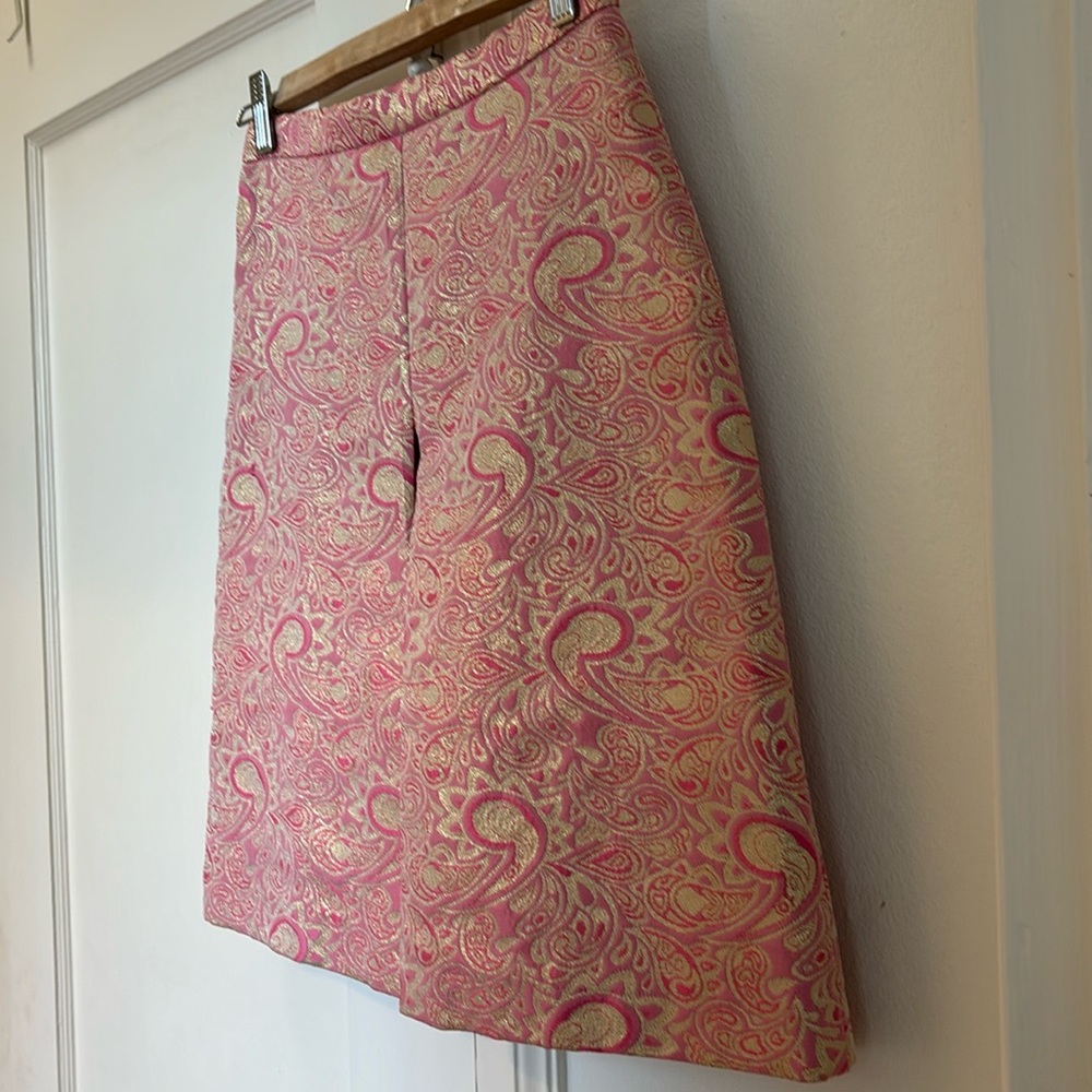 Tocca A-Line Skirt - Pink and Gold - Size 2